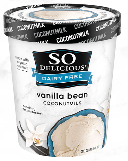 So Delicious Coconut Milk Vanilla Bean Frozen Dessert 16 oz 8 units per case 16.0 oz