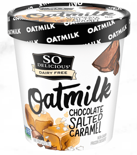 So Delicious Oatmilk Chocolate Salted Caramel Non-Dairy Frozen Dessert 16 fl oz 8 units per case 16.0 oz