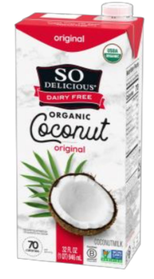 So Delicious Asep Coconut 32oz 1ct 12 units per case 32.0 oz Nutrition Info