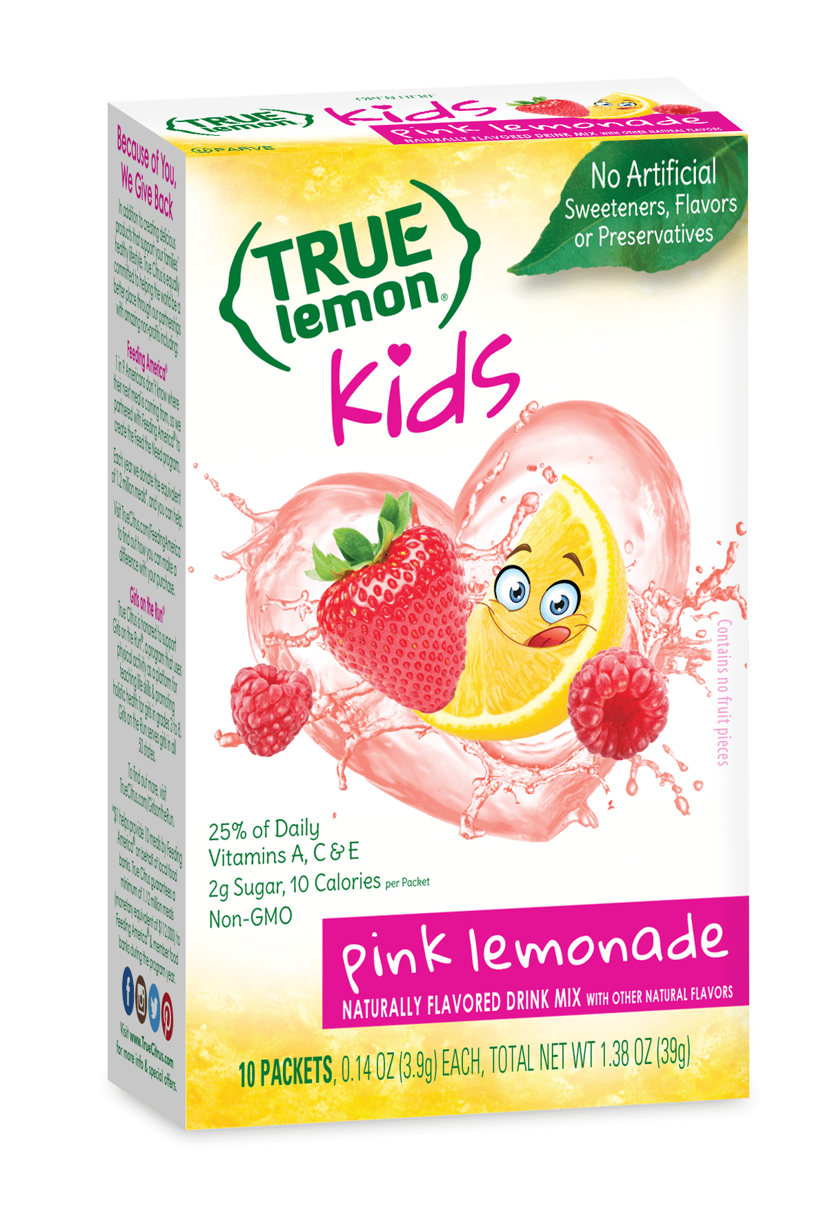 True Lemon Kids Pink Lemonade 12 units per case 1.4 oz