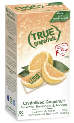 True Grapefruit Packet Dispenser 12 units per case 2.9 oz Product Label
