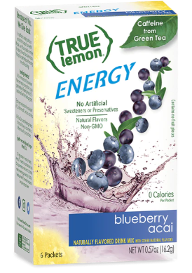 True Citrus True Lemon Energy Blueberry Acai 12 units per case 0.1 oz