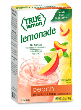 True Lemon Lemonade Peach 12 units per case 1.1 oz
