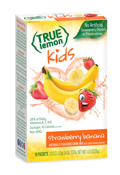 True Lemon Kids Strawberry Banana 12 units per case 0.1 oz