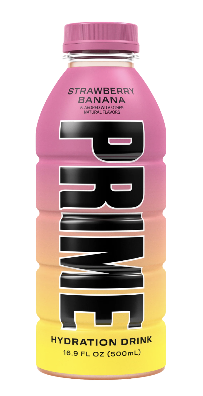 PRIME Hydration Strawberry Banana 12 units per case 16.9 oz