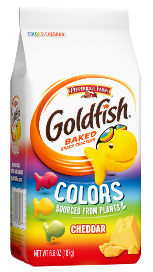 Pepperidge Farm Goldfish Colors Cheddar 24 units per case 6.6 oz