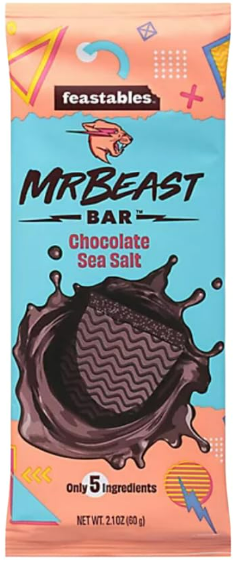 Chocolate Sea Salt Bar 60g 180 units per case 2.2 oz