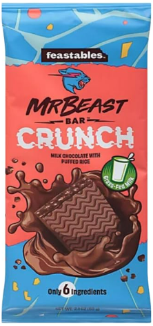 Milk Chocolate Crunch Bar 60g 180 units per case 2.2 oz
