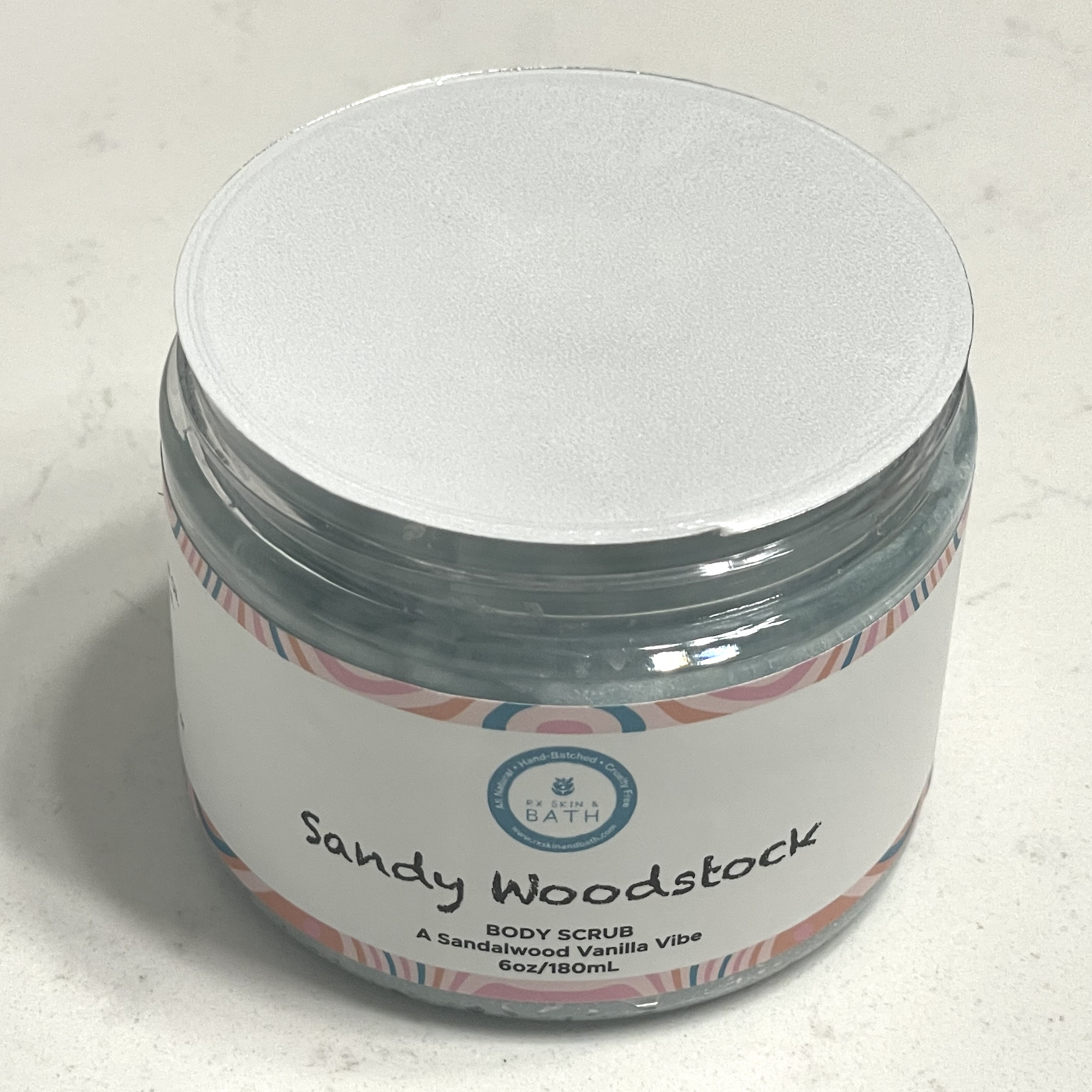 Rx Skin & Bath SANDY WOODSTOCK BODY SCRUB 6 oz 48 units per case 6.0 oz