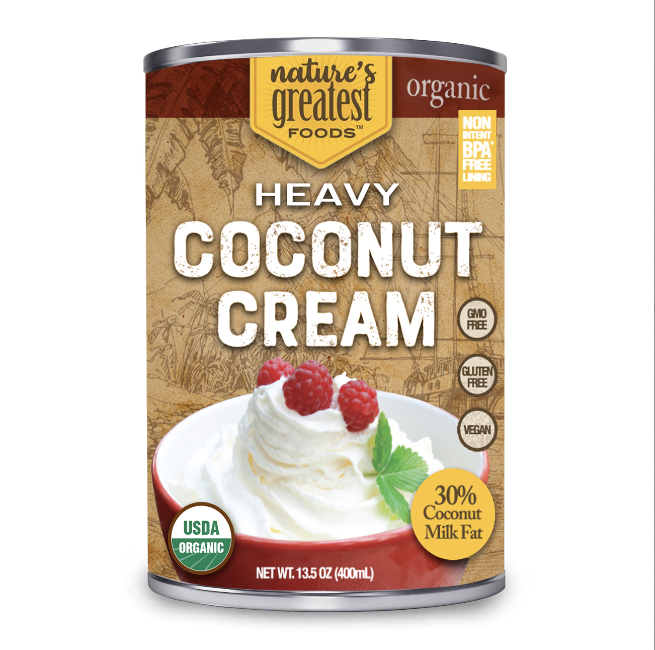 Nature's Greatest Foods Organic Heavy Coconut Cream 12 units per case 13.5 oz