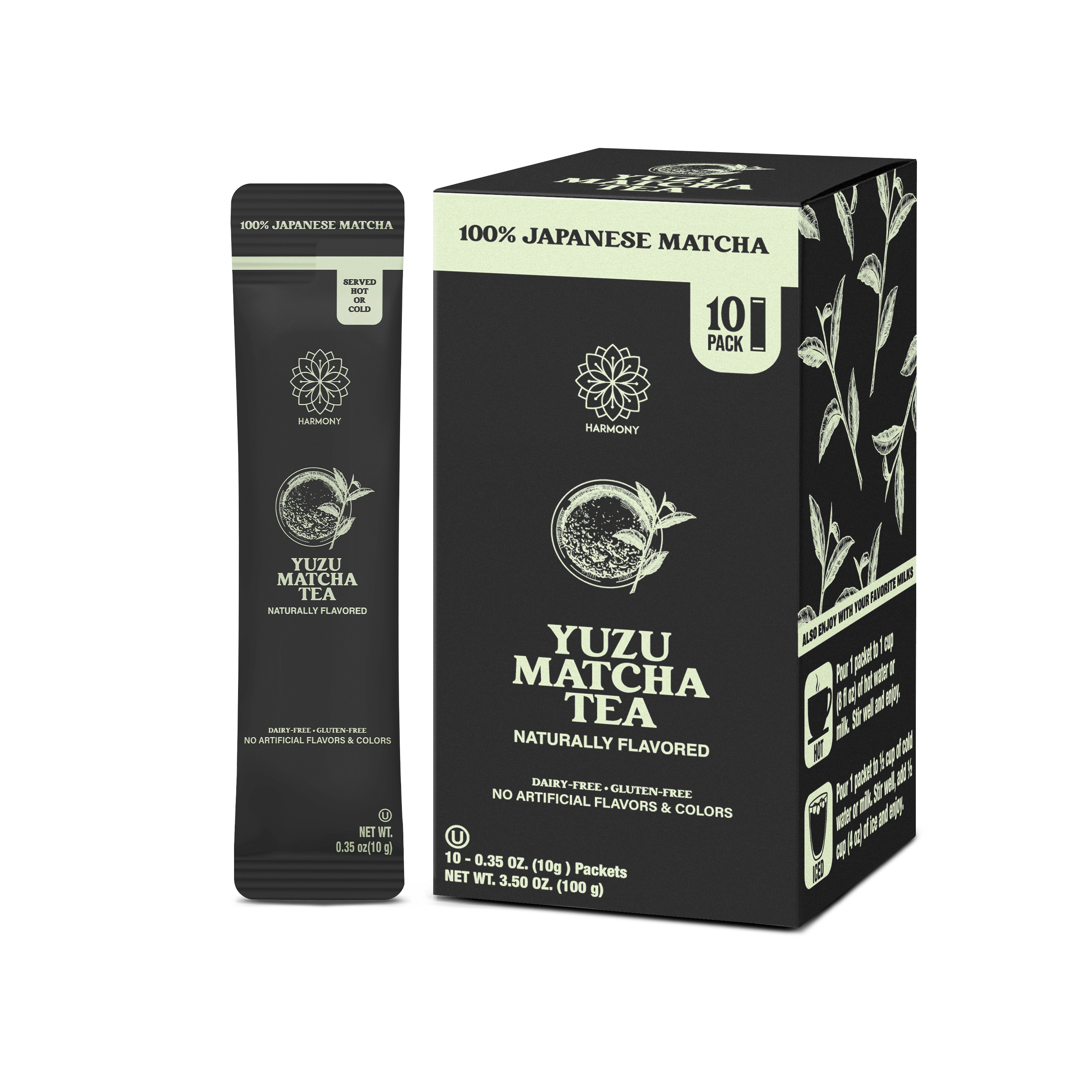 HARMONY Yuzu Matcha Tea 10 pack -CASE 6 units per case 0.0 oz
