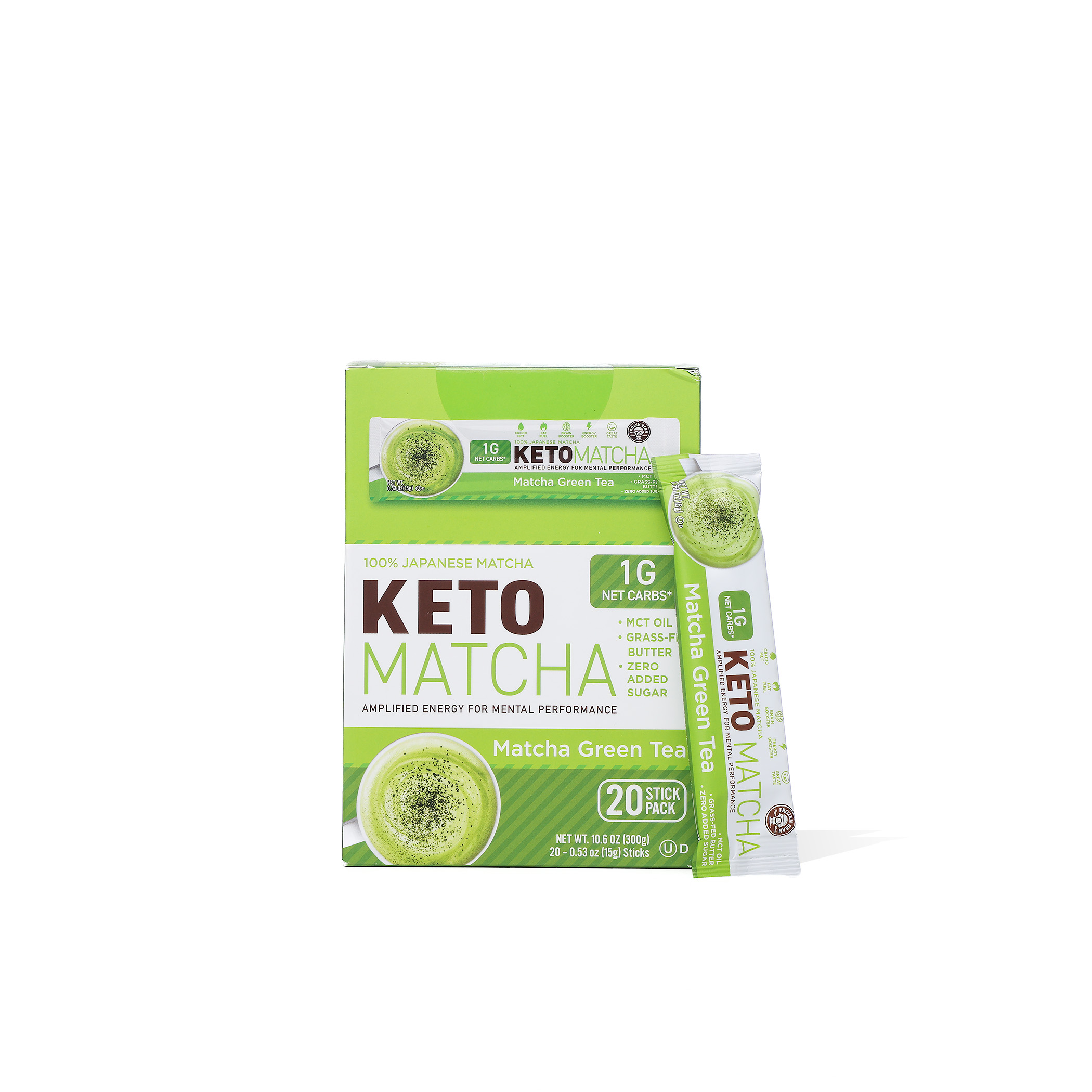 TEA Keto Matcha 4/20 0.53 oz Stk Pkt Ctn Case 4 units per case 10.6 oz