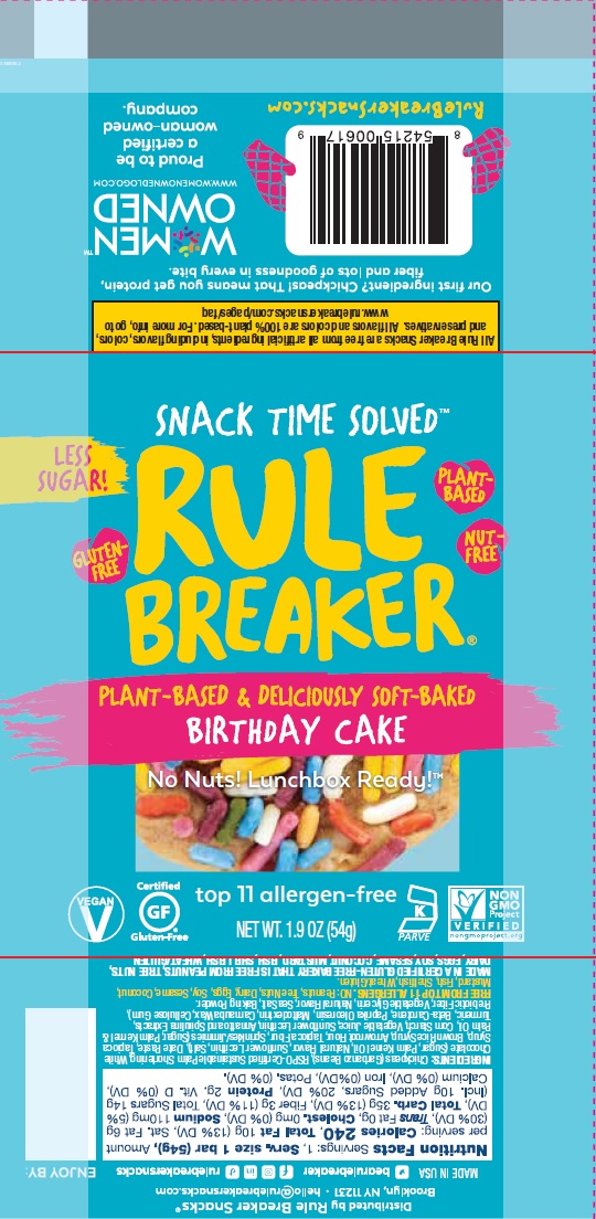 Rule Breaker Snacks Birthday Cake Blondie 12 innerpacks per case 1.9 oz