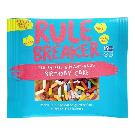Rule Breaker Snacks Birthday Cake Blondie 12 innerpacks per case 1.9 oz