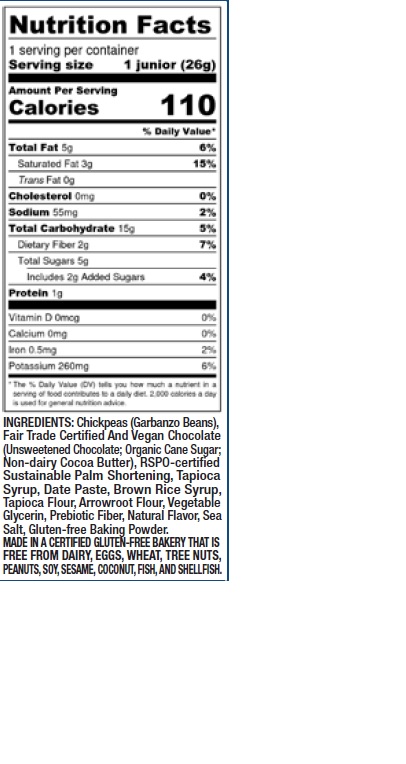 Chocolate Chip Juniors 6 units per case 4.5 oz Nutrition Info