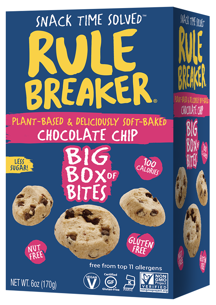 Rule Breaker Snacks Chocolate Chip Blondie Big Box of Bites 6 units per case 6.0 oz