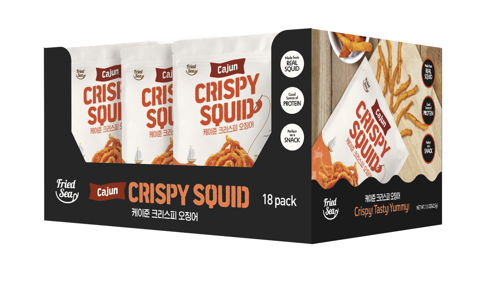 Cajun Crispy Squid 18 units per case 1.5 oz