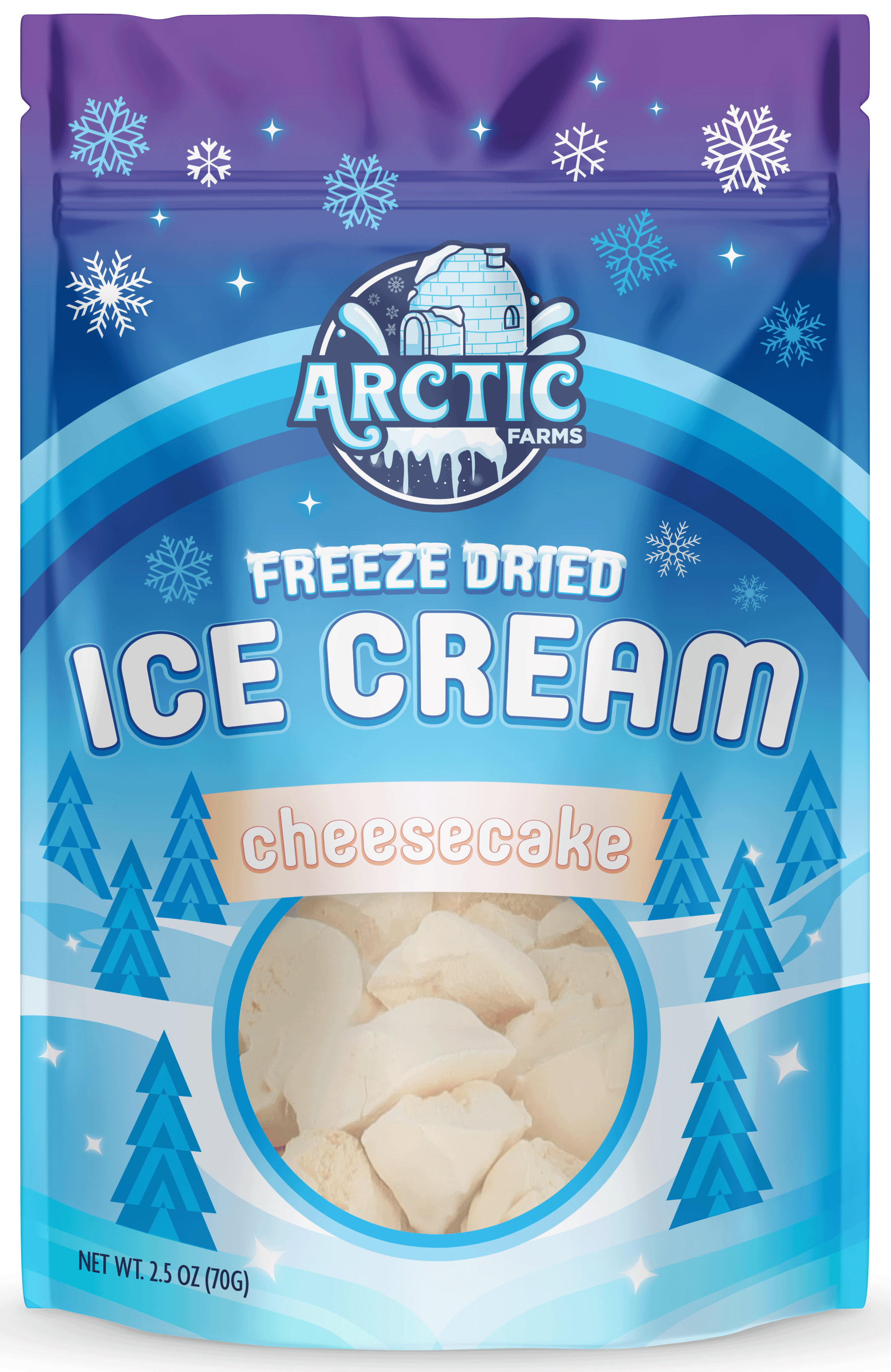 Freeze Dried Ice Cream That Does Not Melt (Cheesecake) (2.5oz) 12 units per case