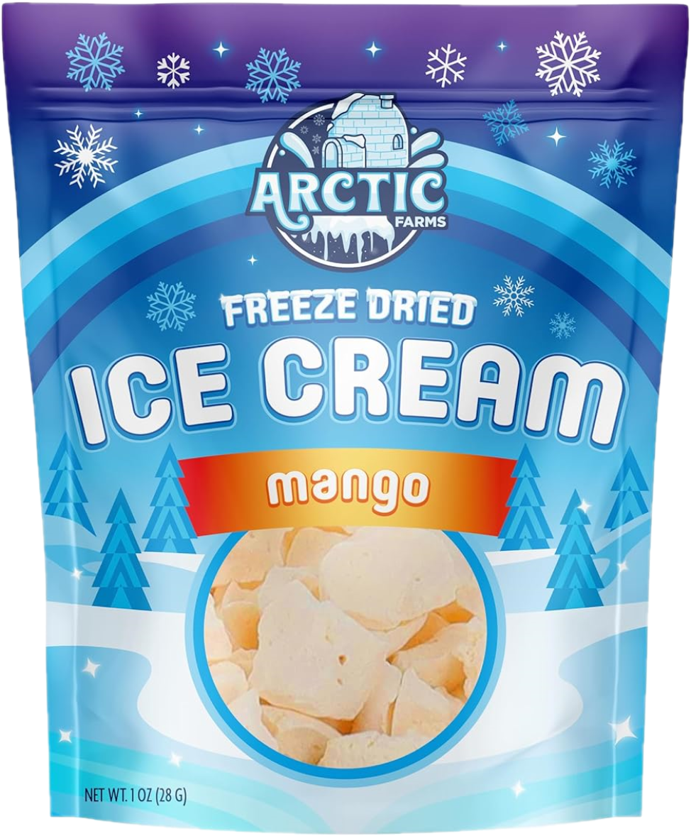 Freeze Dried Ice Cream That Does Not Melt (Mango) (1oz) 12 units per case