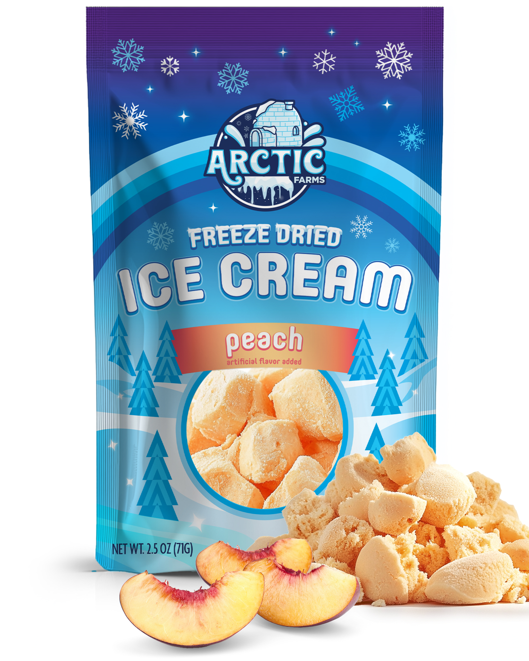 Freeze Dried Ice Cream That Does Not Melt (Peach) (2.5oz) 12 units per case 0.0 lb