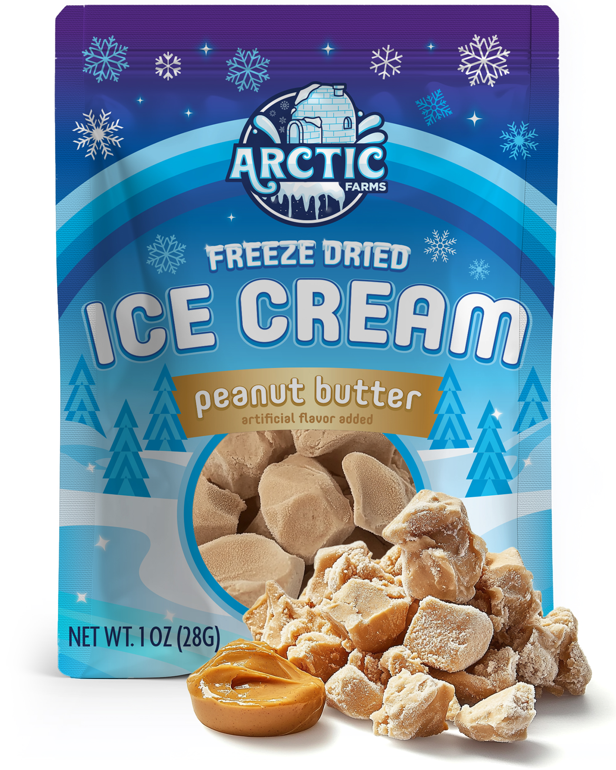 Freeze Dried Ice Cream That Does Not Melt (Peanut butter) (1oz) 12 units per case 0.0 lb