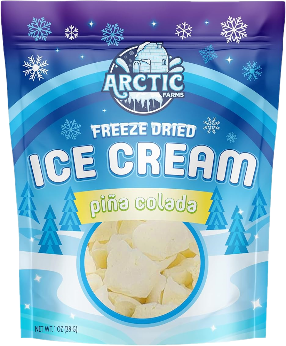 Freeze Dried Ice Cream That Does Not Melt (Pina Colada) (1oz) 12 units per case