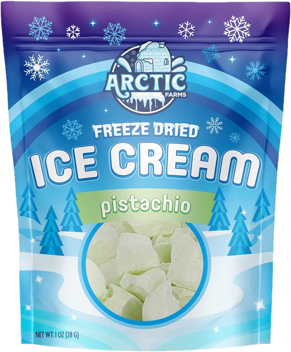 Freeze Dried Ice Cream That Does Not Melt (Pistachio) (1oz) 12 units per case