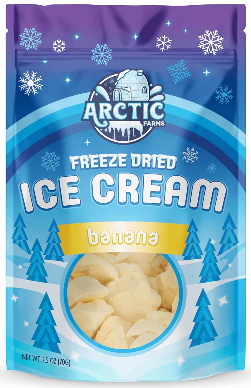 Freeze Dried Ice Cream That Does Not Melt (Banana) (2.5oz) 12 units per case