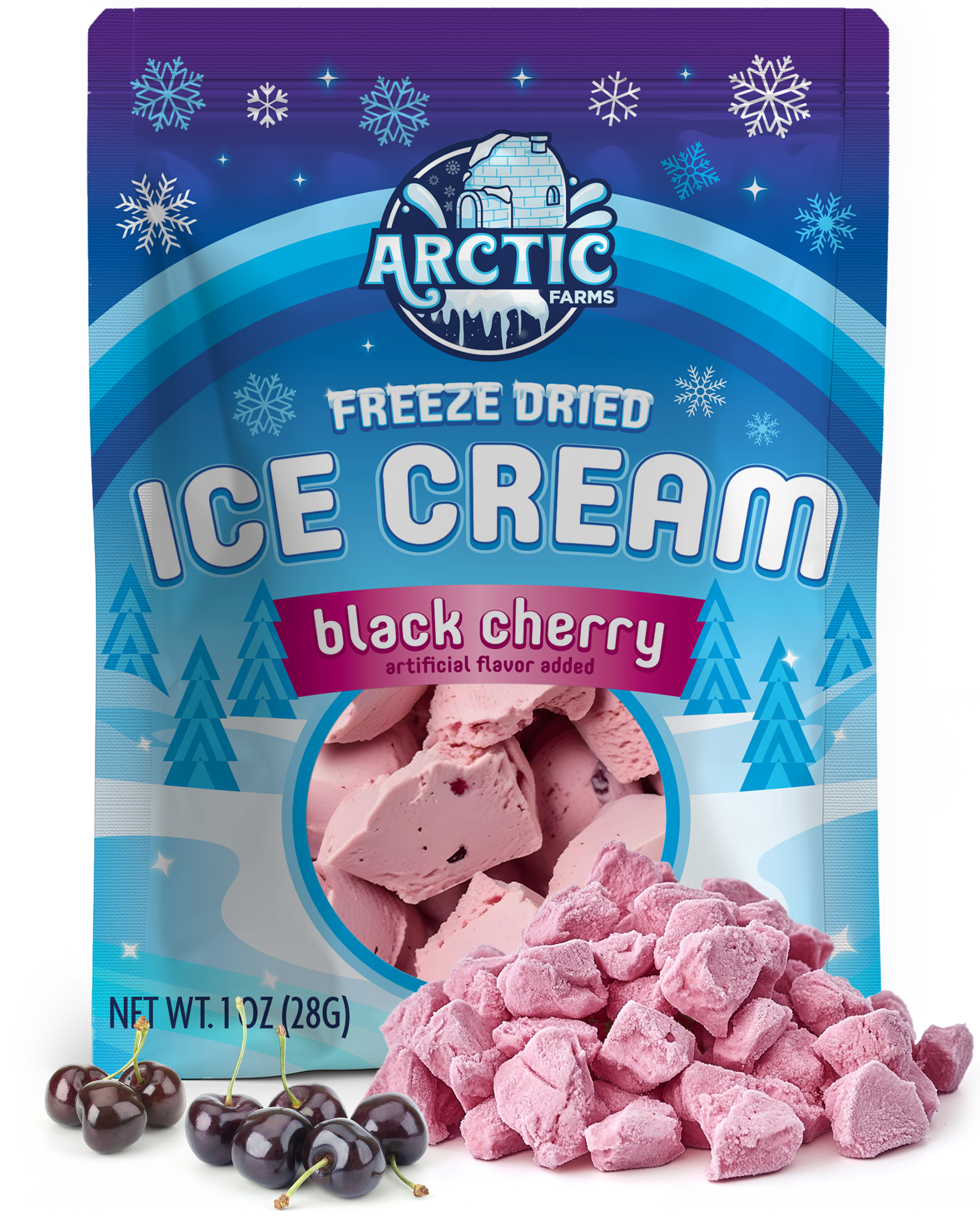 Freeze Dried Ice Cream That Does Not Melt (Black Cherry) (1oz) 12 units per case 0.0 lb