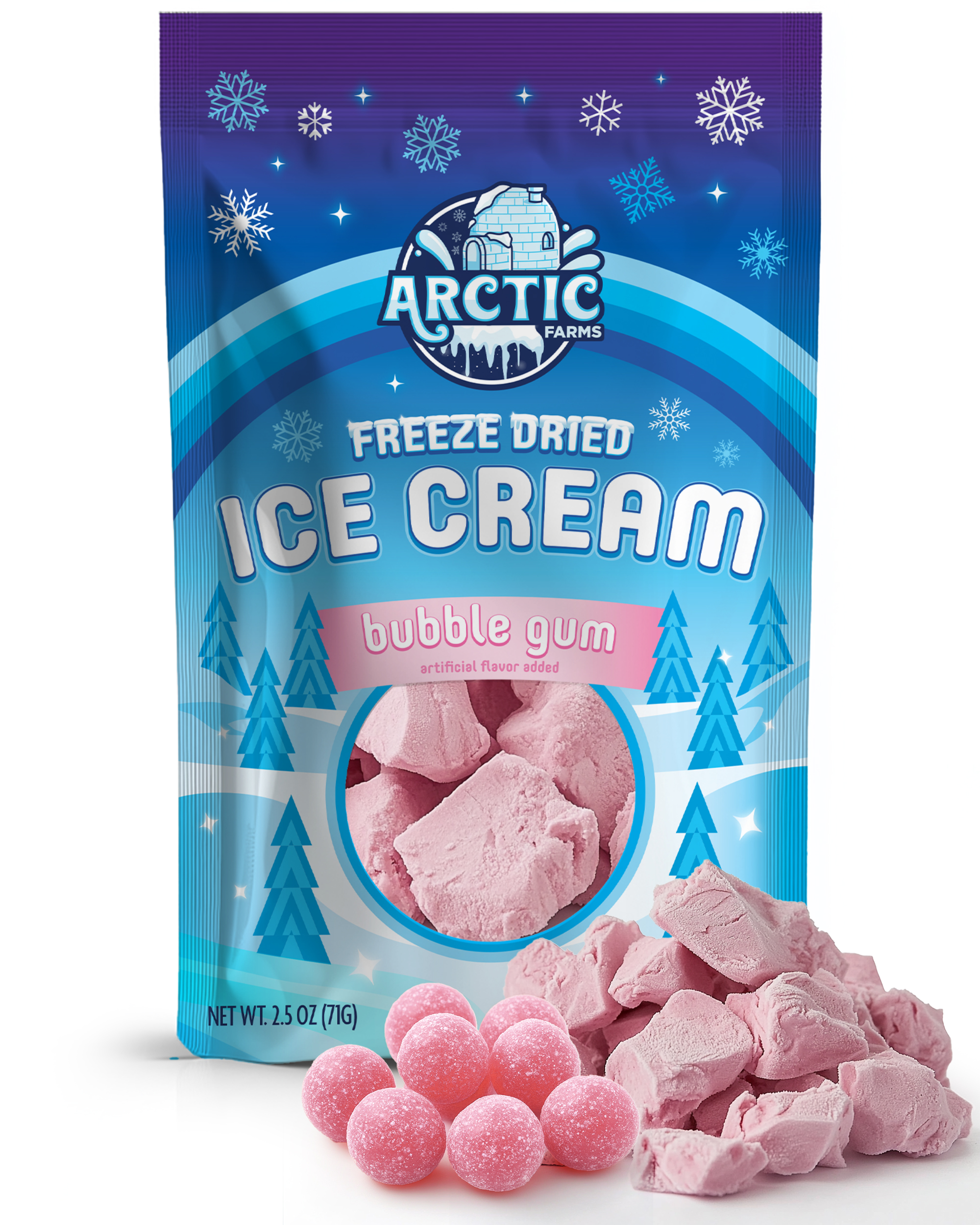 Freeze Dried Ice Cream That Does Not Melt (Bubble Gum) (2.5oz) 12 units per case 0.0 lb