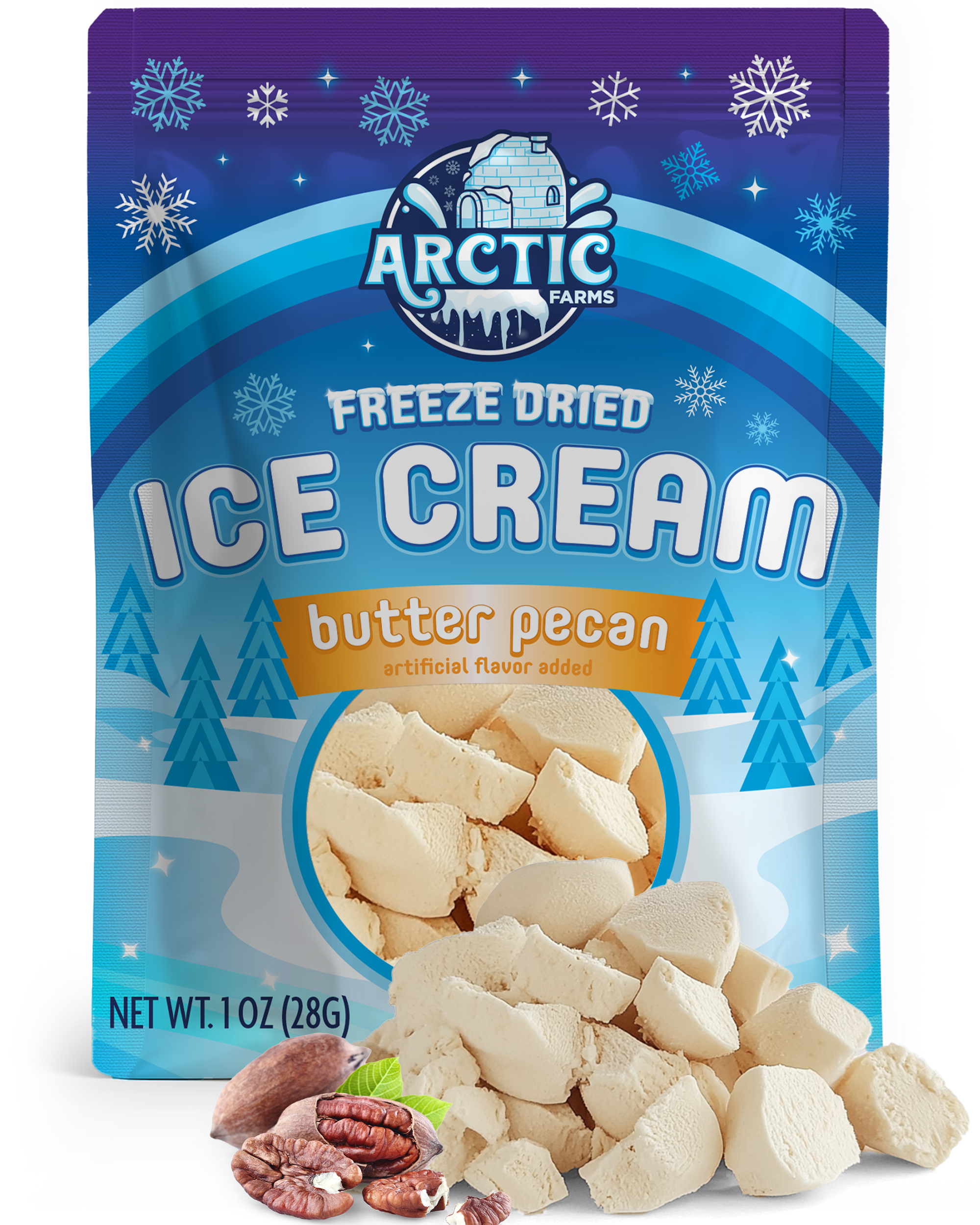 Freeze Dried Ice Cream That Does Not Melt (Butter Pecan) (1oz) 12 units per case 0.0 lb