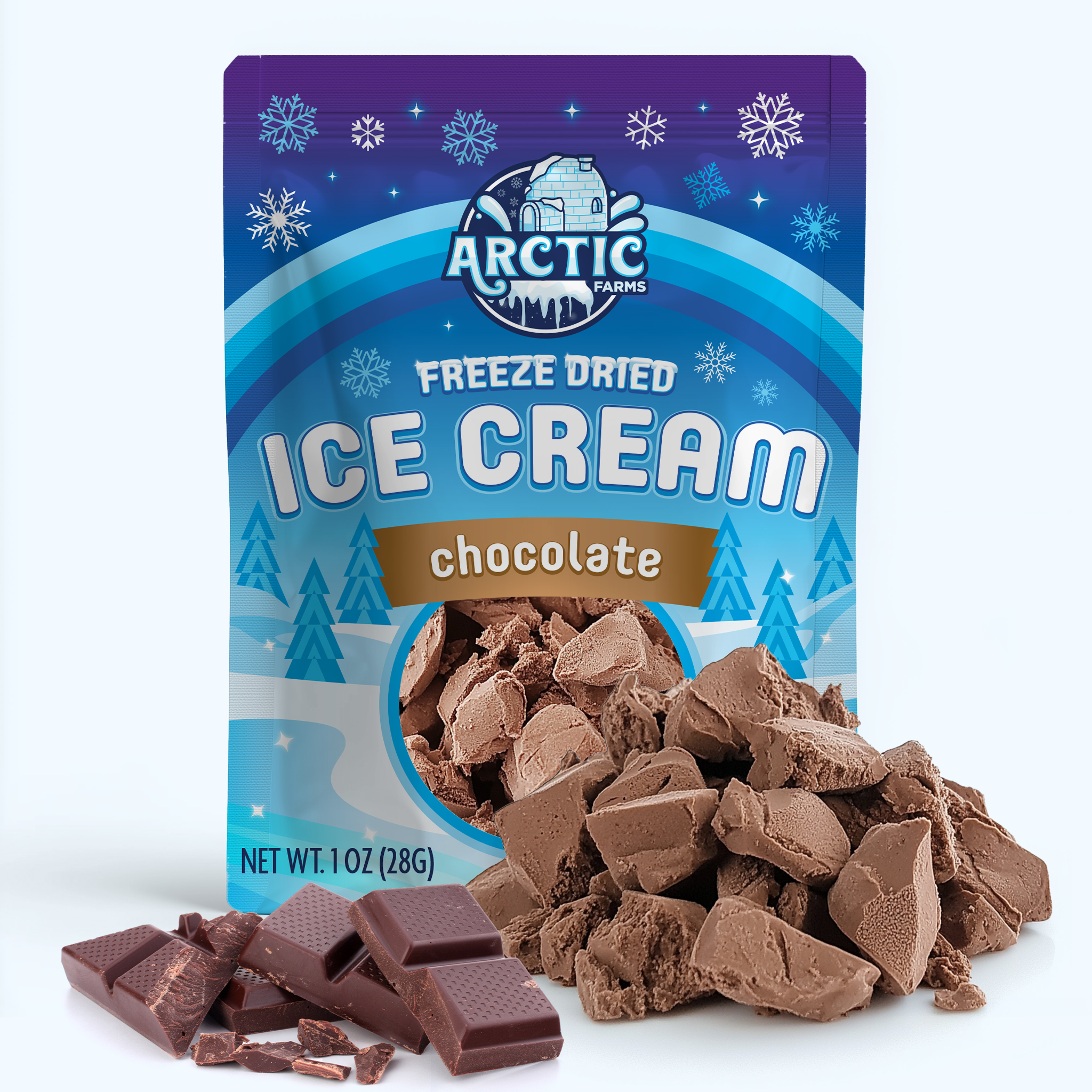 Freeze Dried Ice Cream That Does Not Melt (Chocolate) (1oz) 24 units per case 1.0 oz