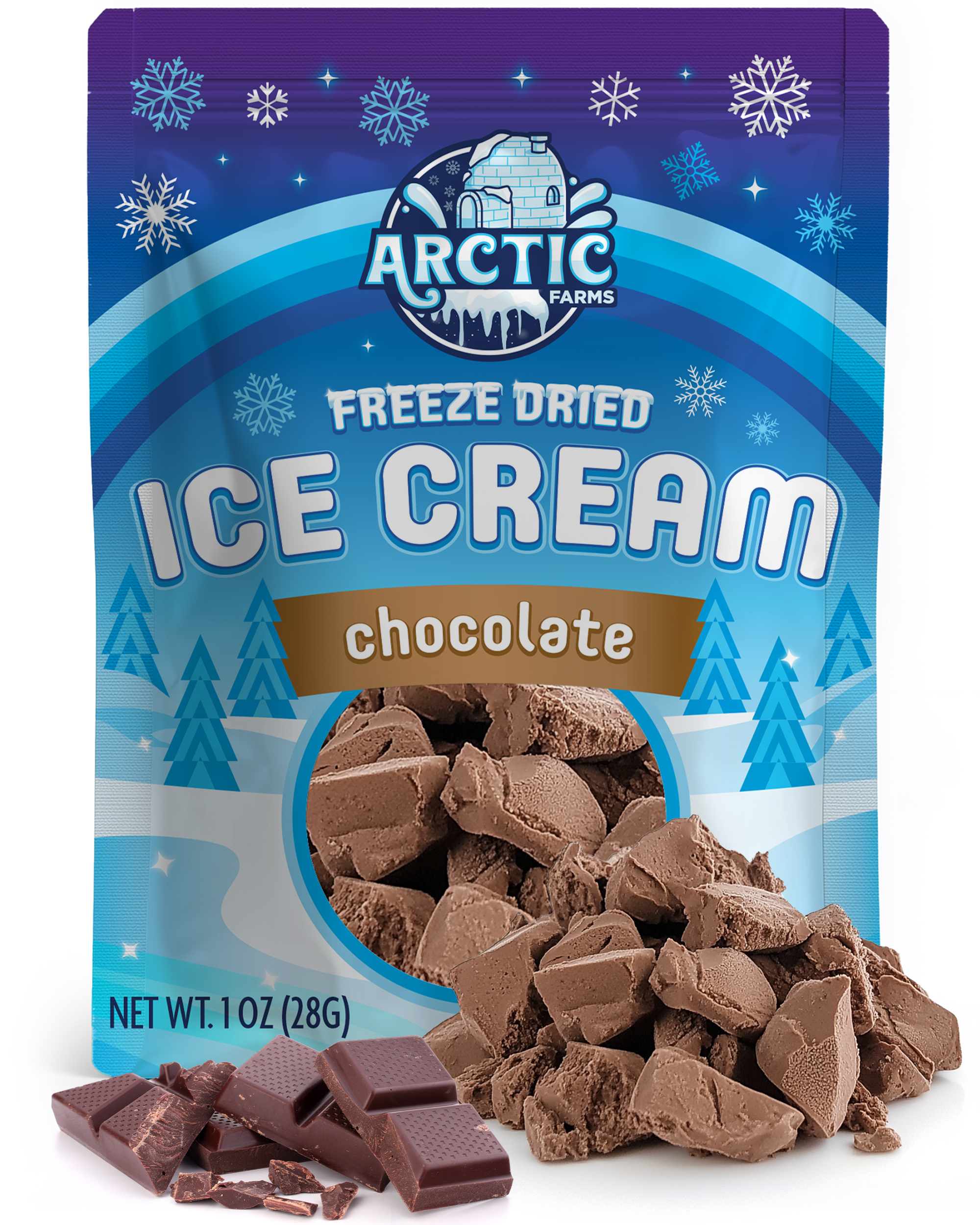 Freeze Dried Ice Cream That Does Not Melt (Chocolate) (1oz) 12 units per case 0.0 lb