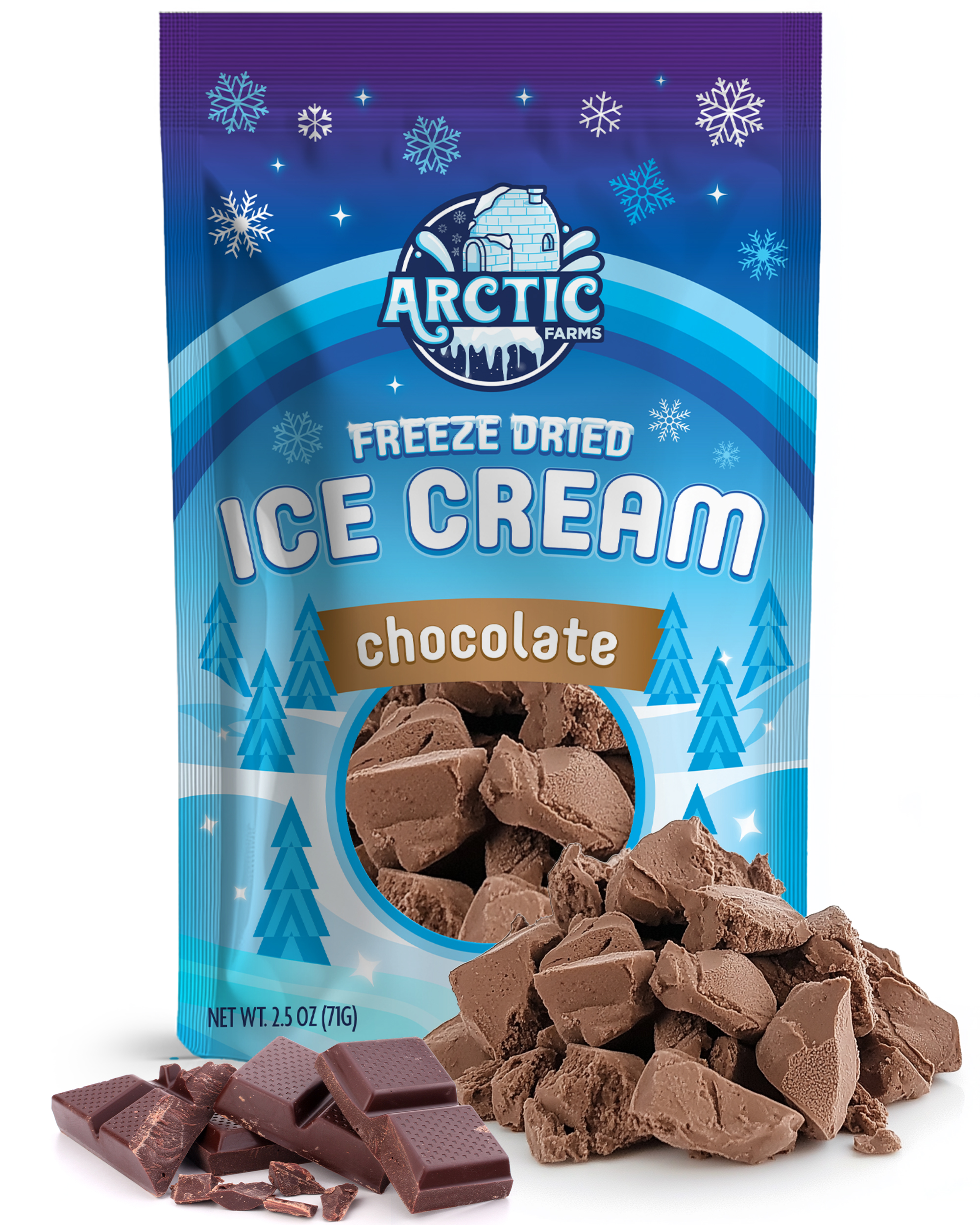 Freeze Dried Ice Cream That Does Not Melt (Chocolate) (2.5oz) 12 units per case 0.0 lb