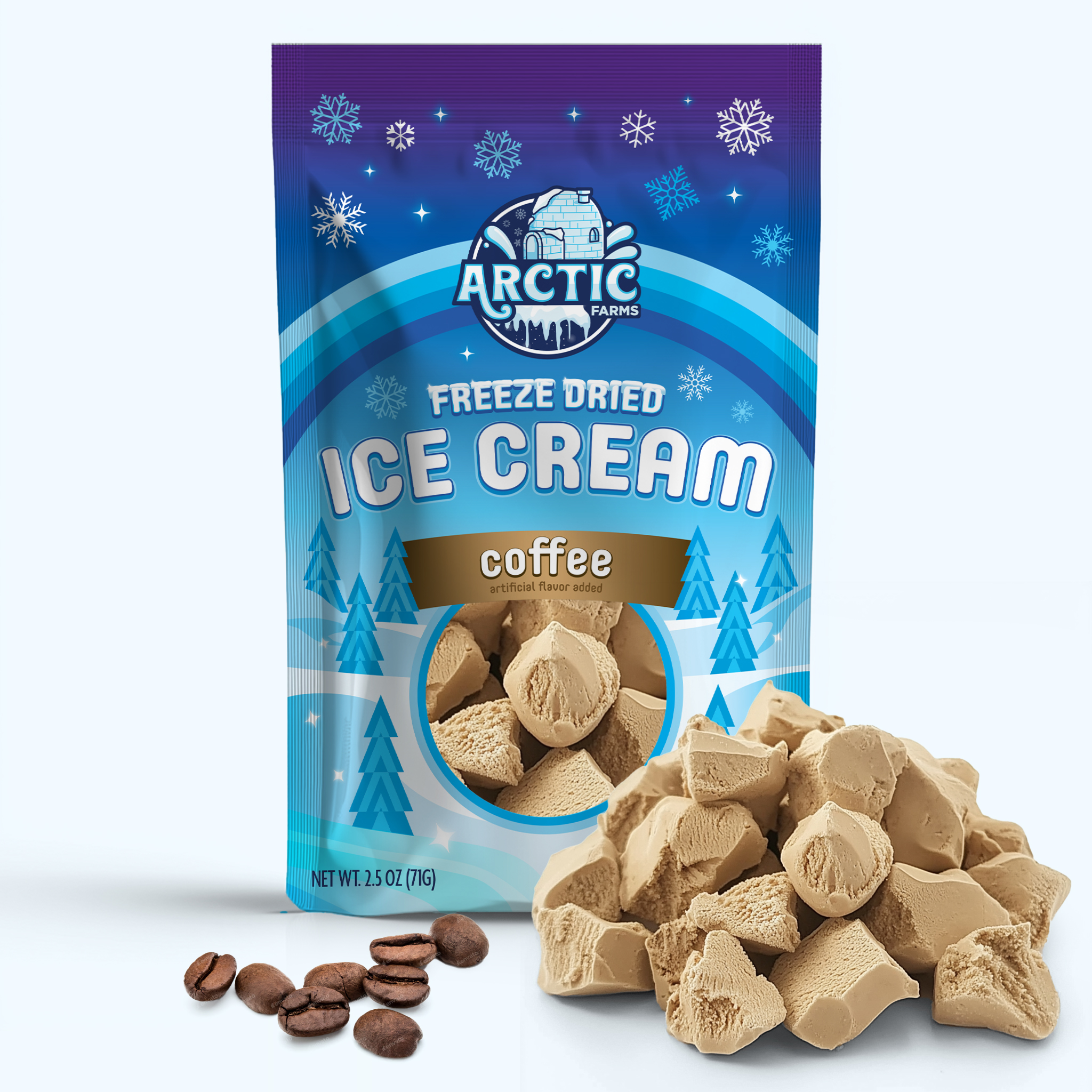 Freeze Dried Ice Cream That Does Not Melt (Coffee) (2.5oz) 24 units per case 2.5 oz