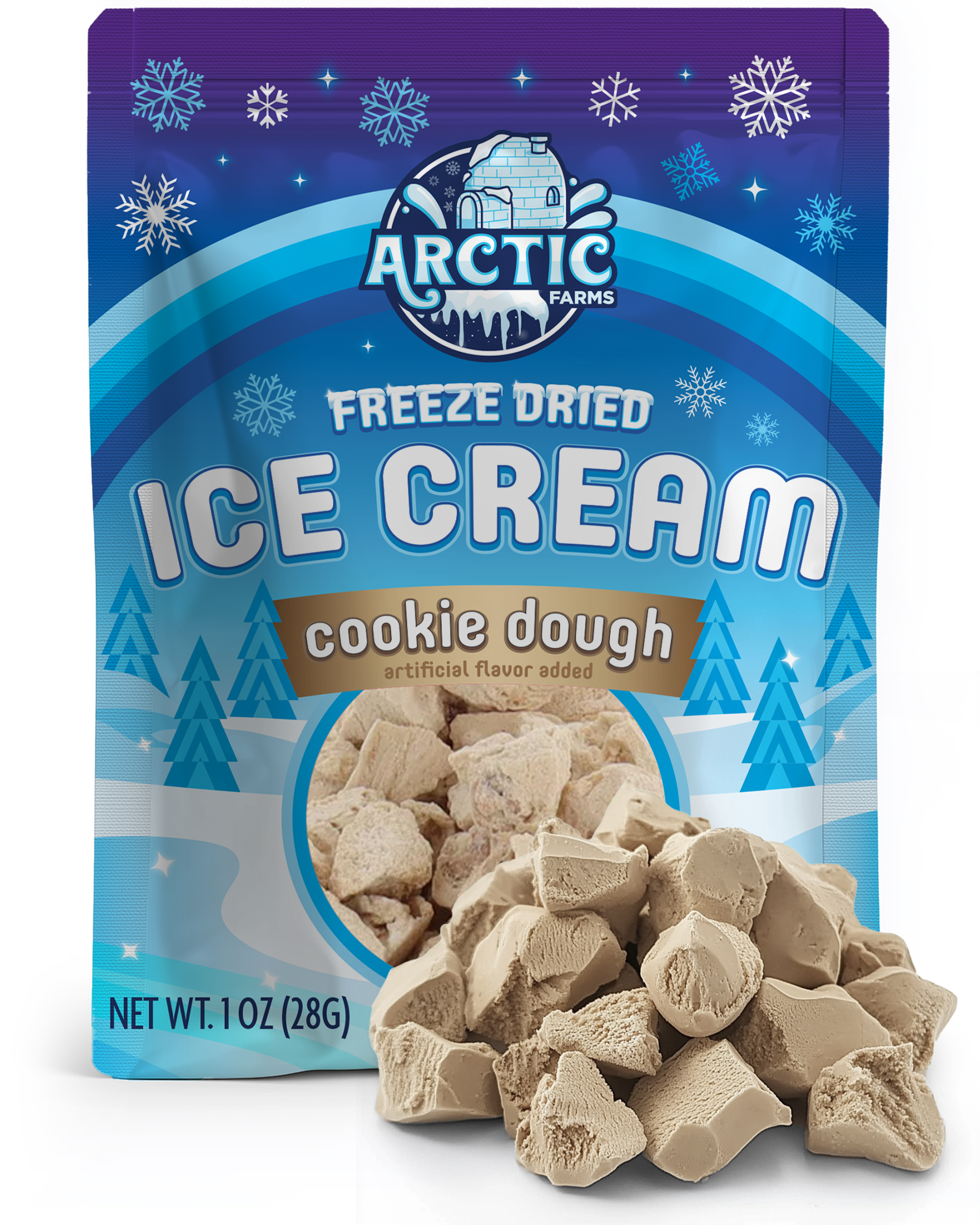 Freeze Dried Ice Cream That Does Not Melt (Cookie Dough) (1oz) 12 units per case 0.0 lb