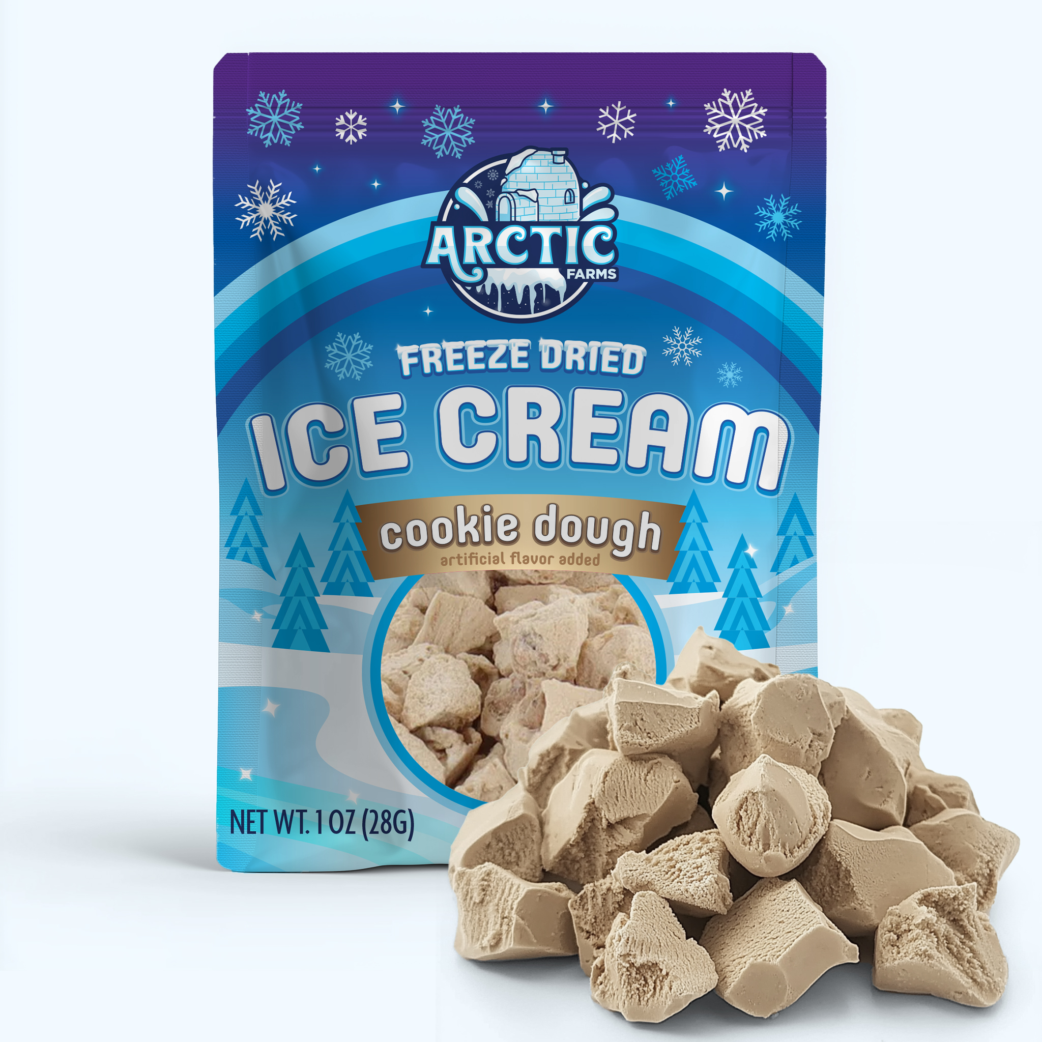 Freeze Dried Ice Cream That Does Not Melt (Cookie Dough) (1oz) 24 units per case 1.0 oz