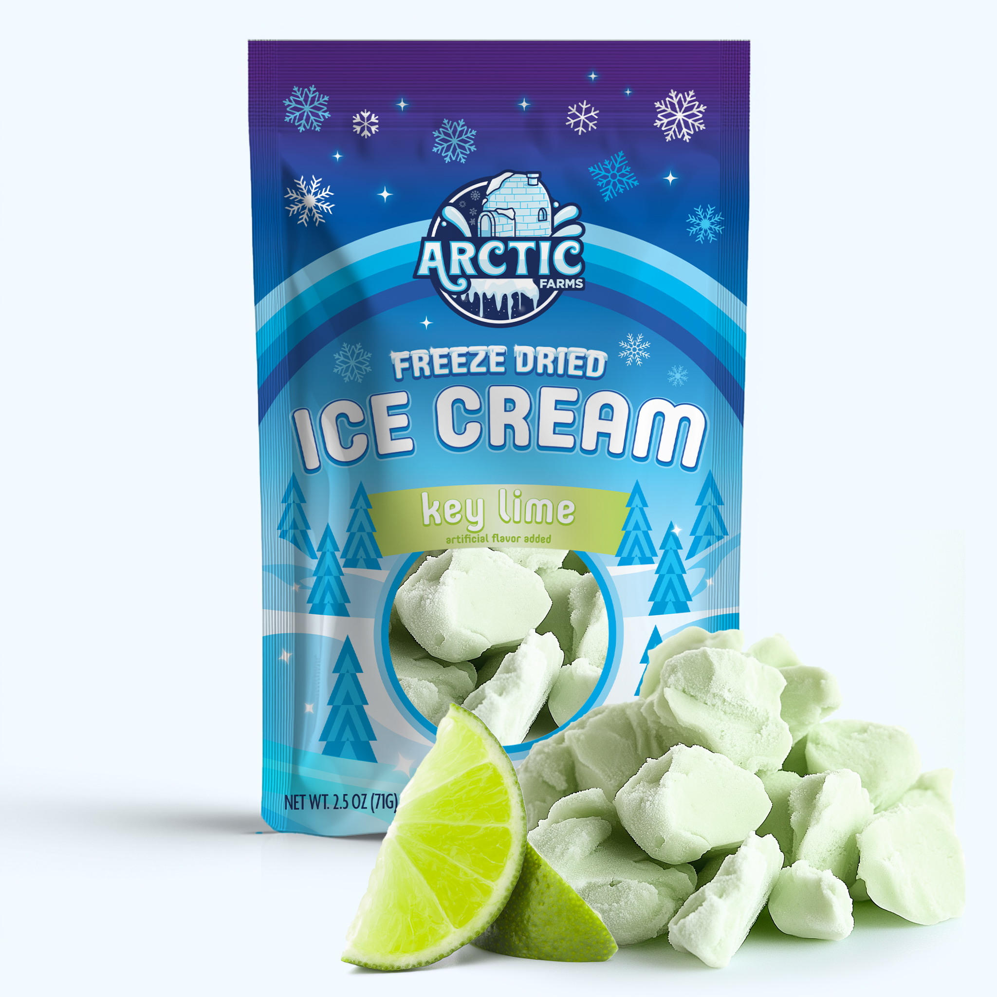 Freeze Dried Ice Cream That Does Not Melt (Key Lime) (2.5oz) 24 units per case 2.5 oz