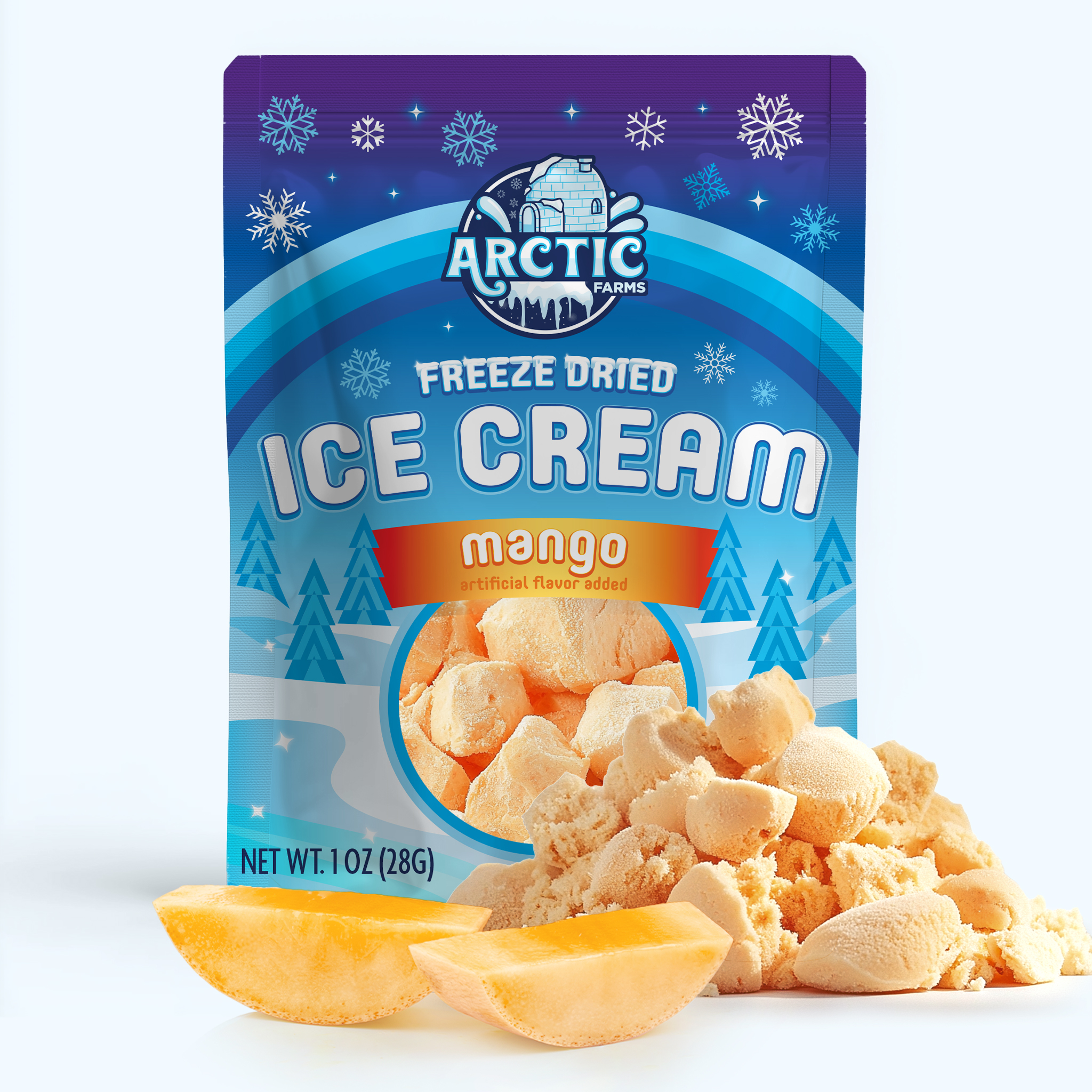 Freeze Dried Ice Cream That Does Not Melt (Mango) (1oz) 24 units per case 1.0 oz