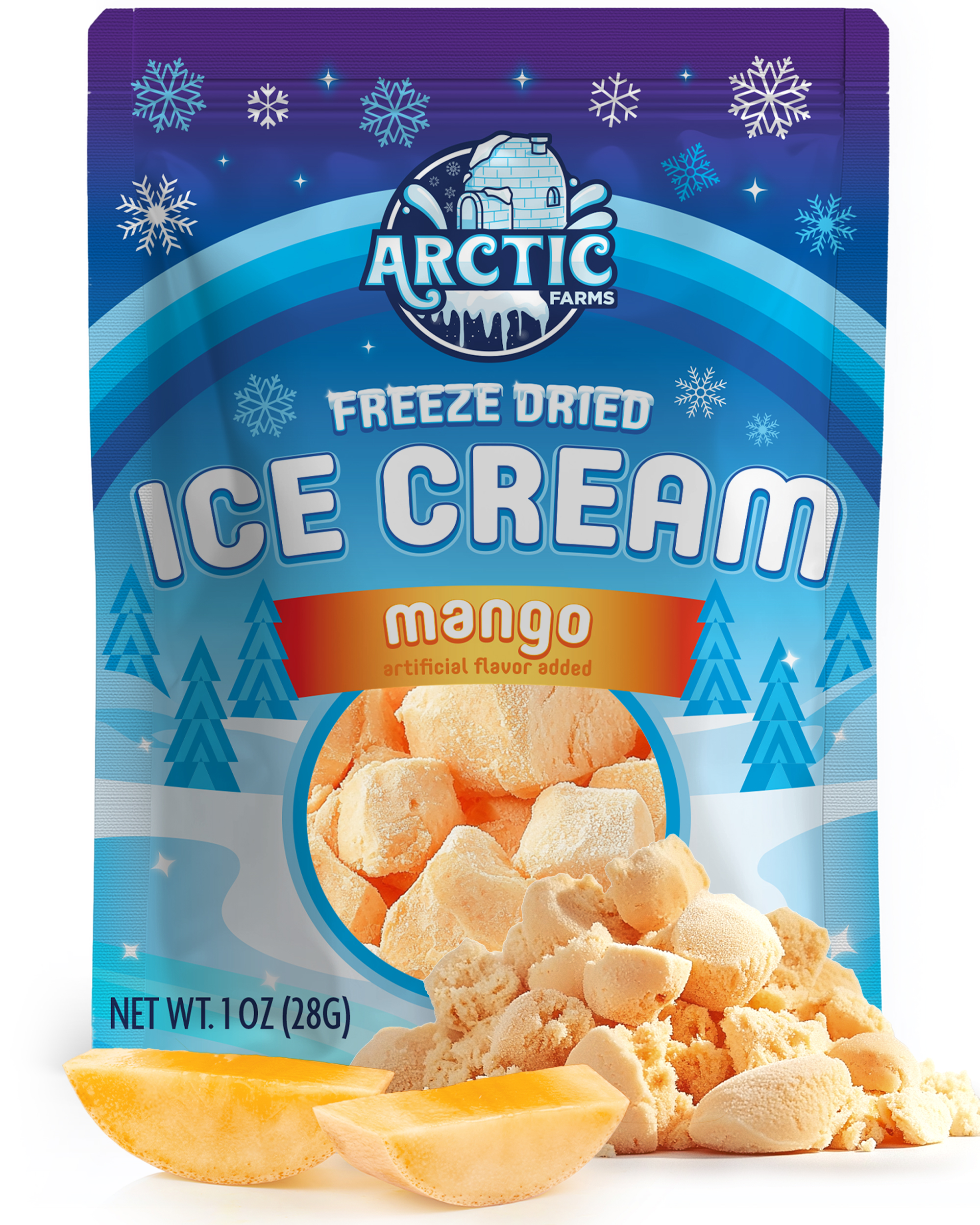 Freeze Dried Ice Cream That Does Not Melt (Mango) (1oz) 12 units per case 0.0 lb