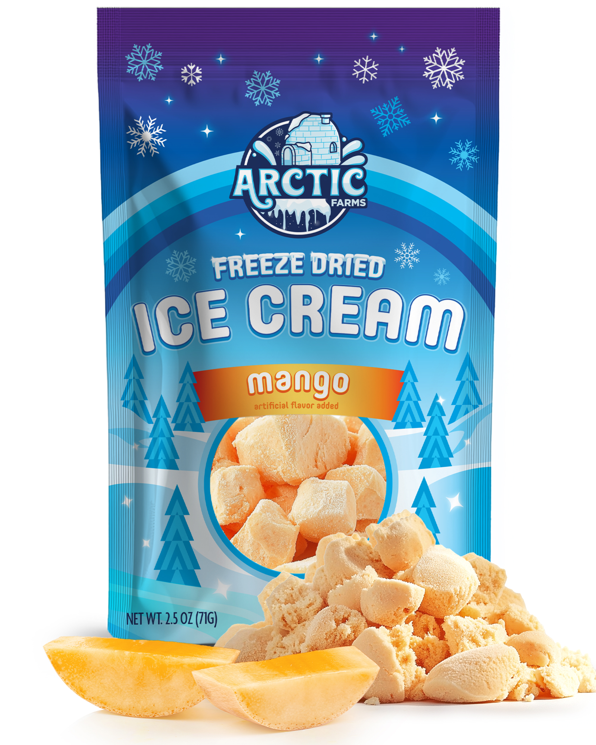 Freeze Dried Ice Cream That Does Not Melt (Mango) (2.5oz) 12 units per case 0.0 lb