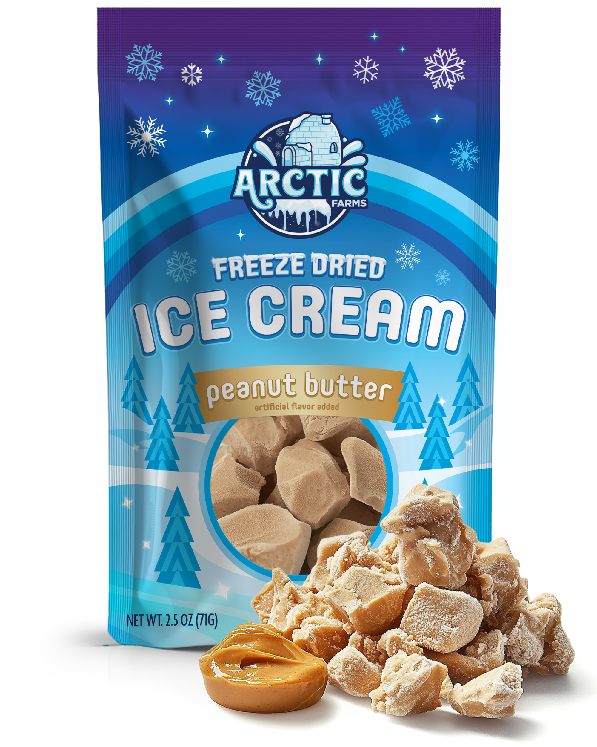 Freeze Dried Ice Cream That Does Not Melt (Peanut butter) (2.5oz) 12 units per case 0.0 lb