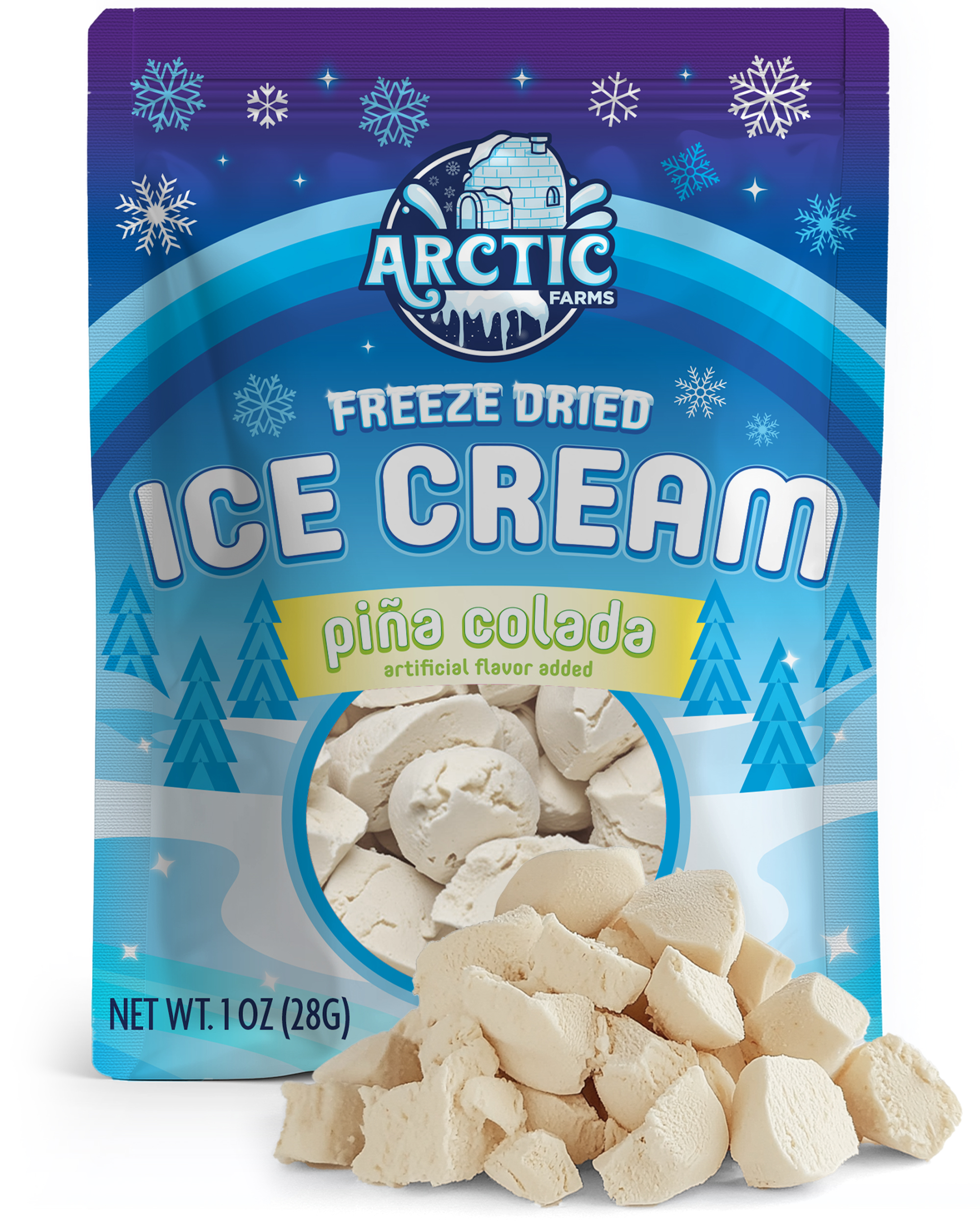 Freeze Dried Ice Cream That Does Not Melt (Pina Colada) (1oz) 12 units per case 0.0 lb