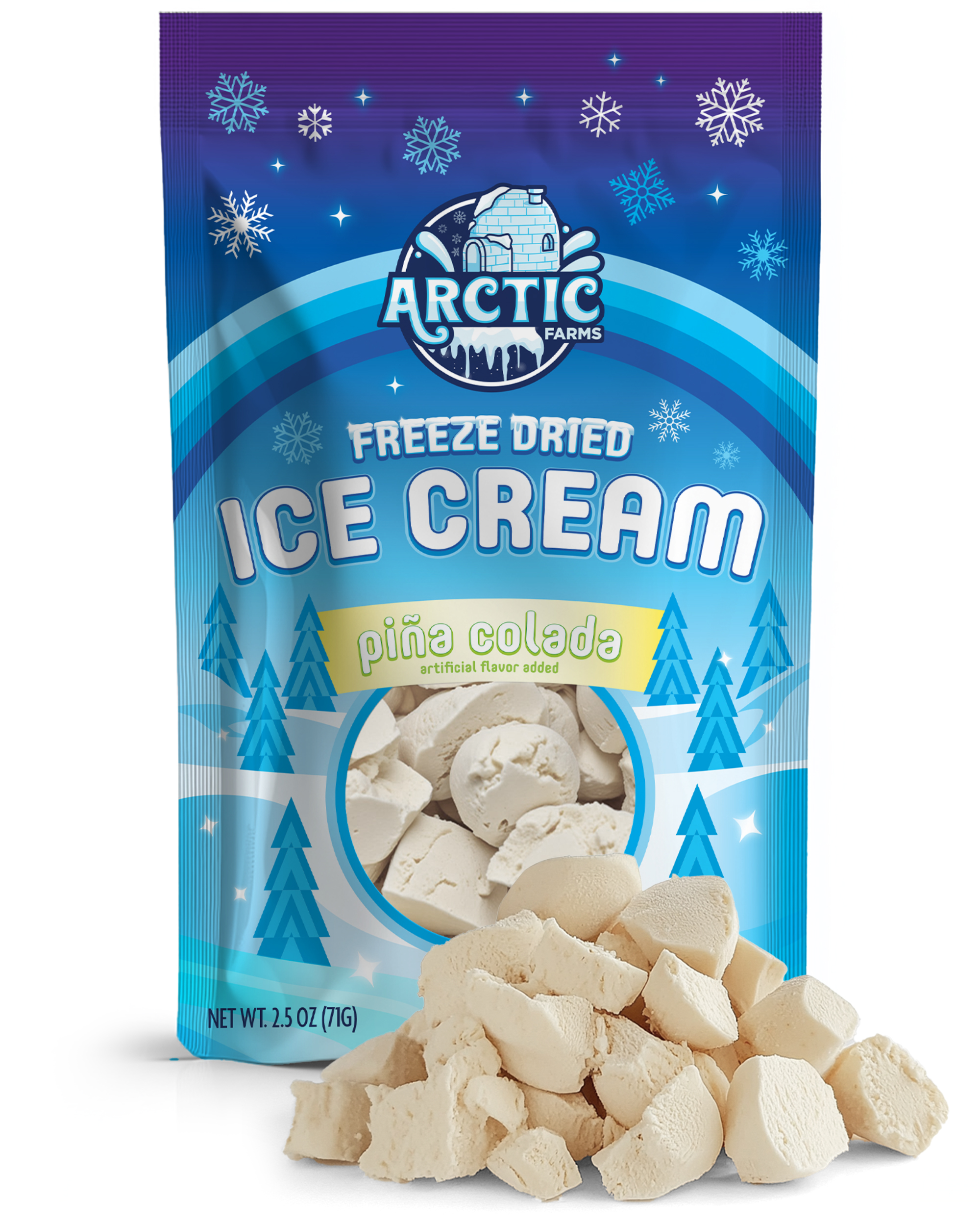 Freeze Dried Ice Cream That Does Not Melt (Pina Colada) (2.5oz) 12 units per case 0.0 lb