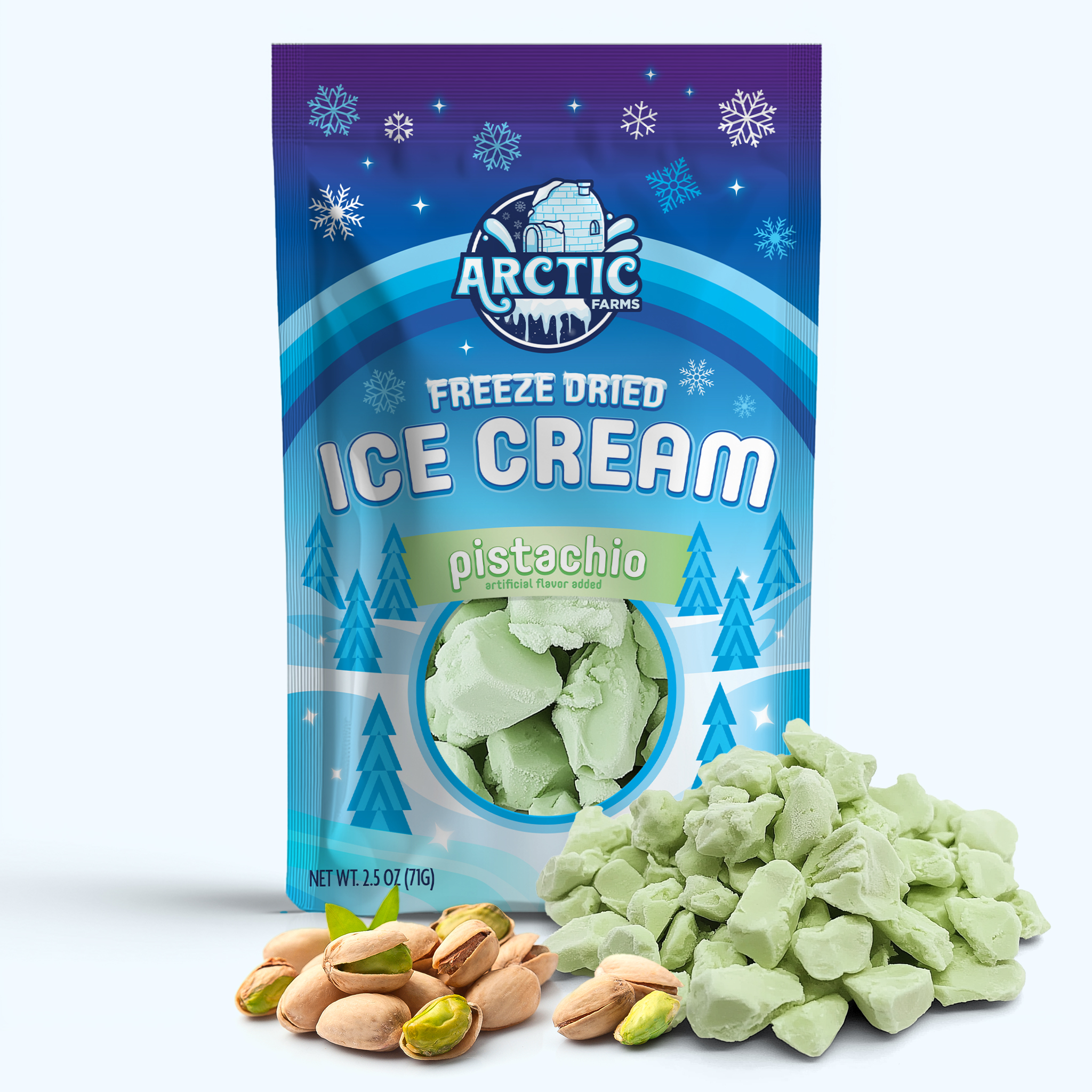 Freeze Dried Ice Cream That Does Not Melt (Pistachio) (2.5oz) 24 units per case 2.5 oz