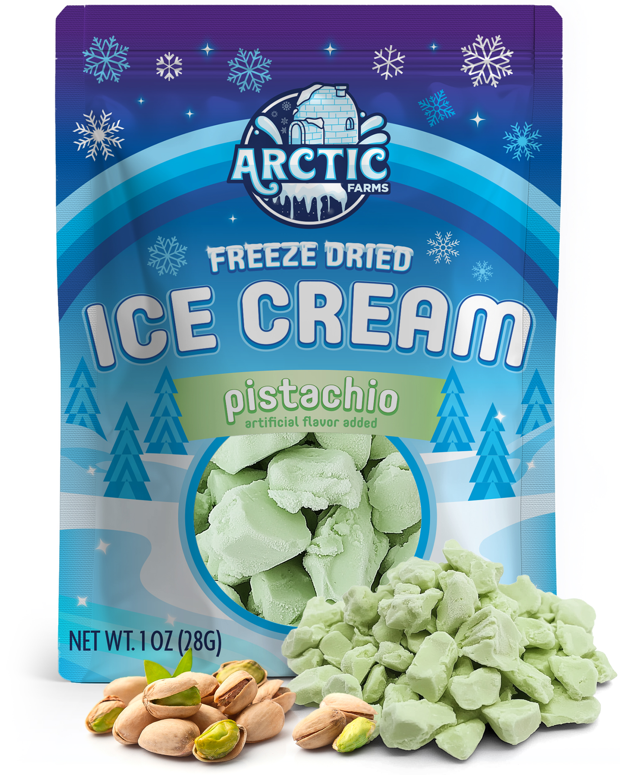 Freeze Dried Ice Cream That Does Not Melt (Pistachio) (1oz) 12 units per case 0.0 lb