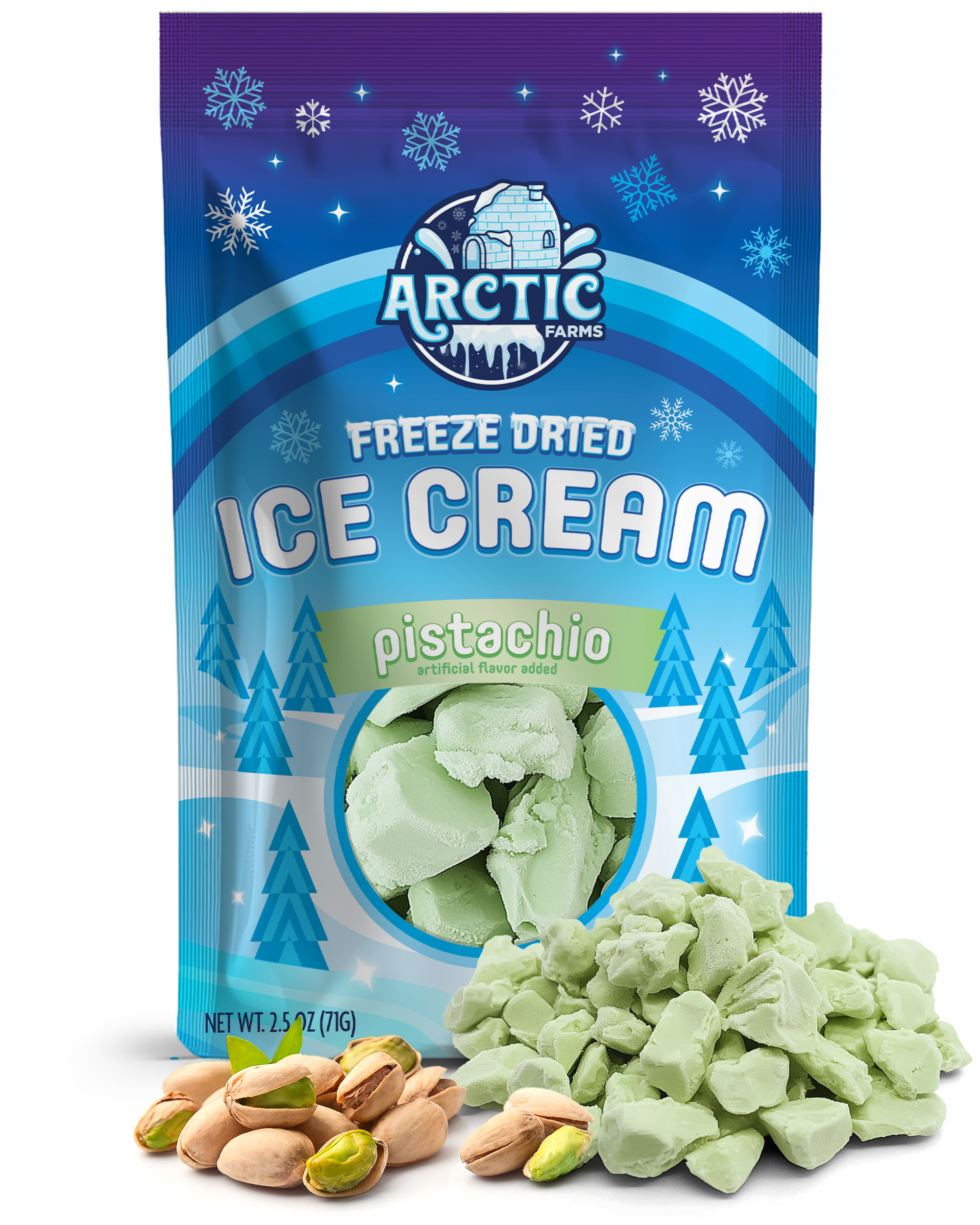 Freeze Dried Ice Cream That Does Not Melt (Pistachio) (2.5oz) 12 units per case 0.0 lb