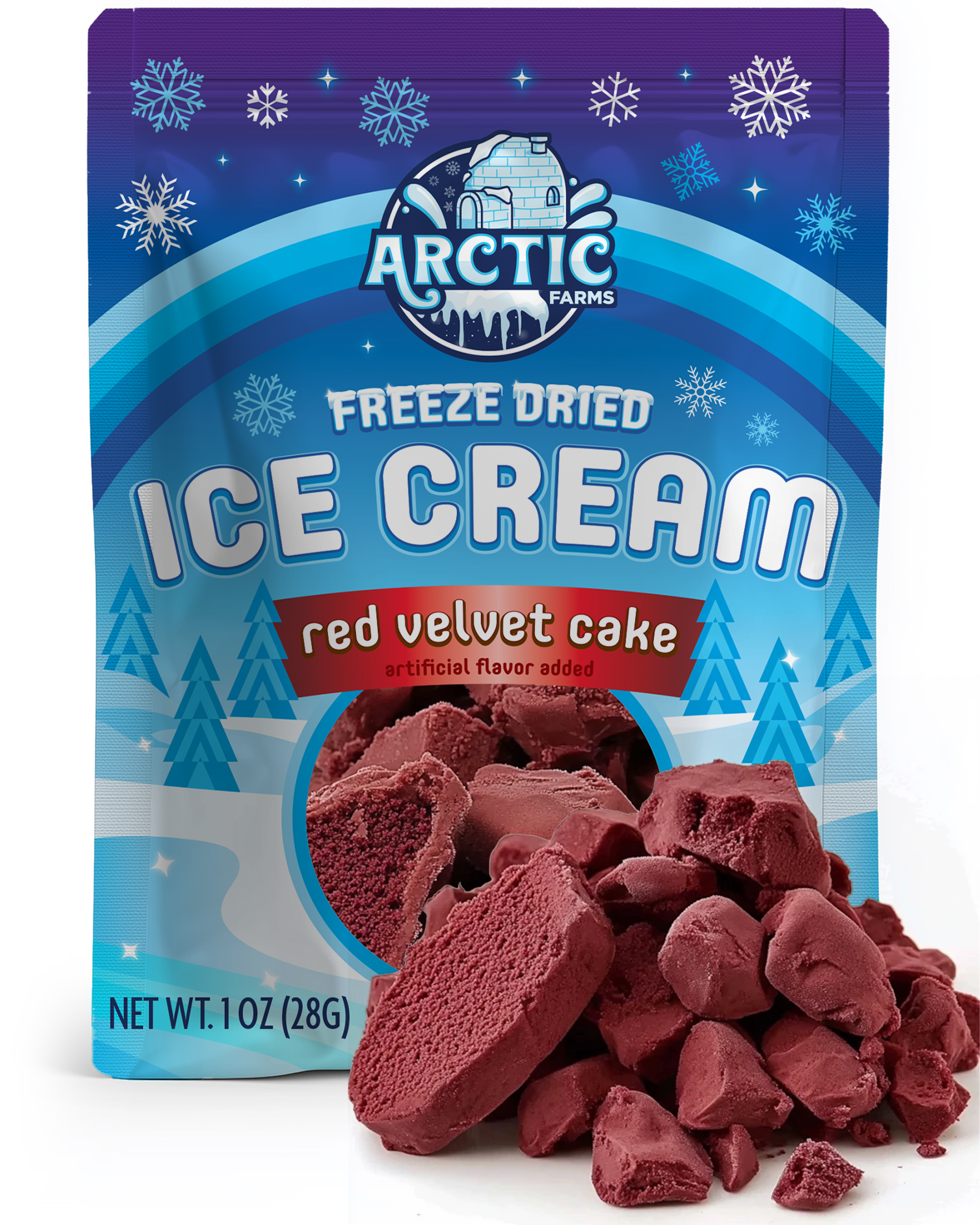 Freeze Dried Ice Cream That Does Not Melt (Red Velvet Cake) (1oz) 12 units per case 0.0 lb