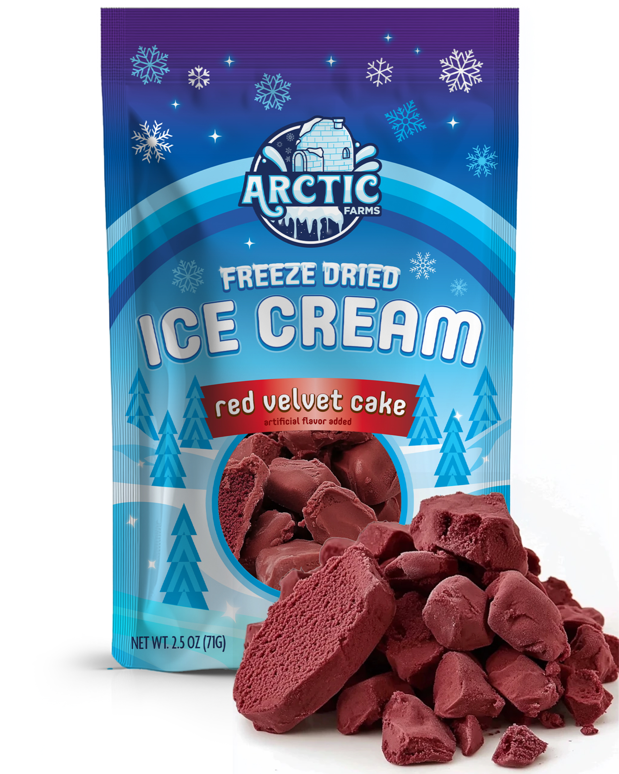 Freeze Dried Ice Cream That Does Not Melt (Red Velvet Cake) (2.5oz) 12 units per case 0.0 lb