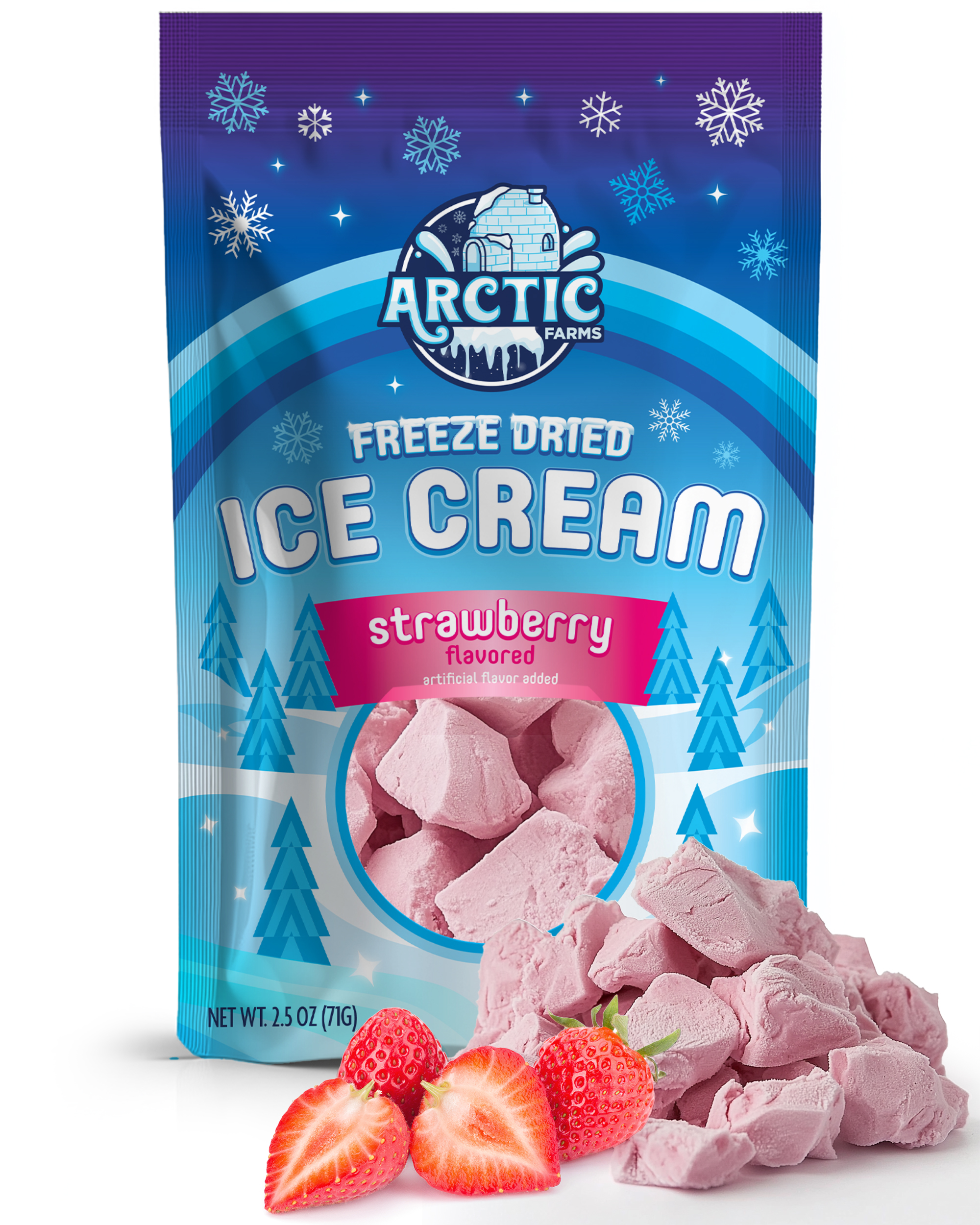 Freeze Dried Ice Cream That Does Not Melt (Strawberry) (2.5oz) 12 units per case 0.0 lb